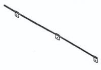 Проводник заземляющий ЗП-6 L1000 покрытие черн. лак АЭМЗ 00000340
