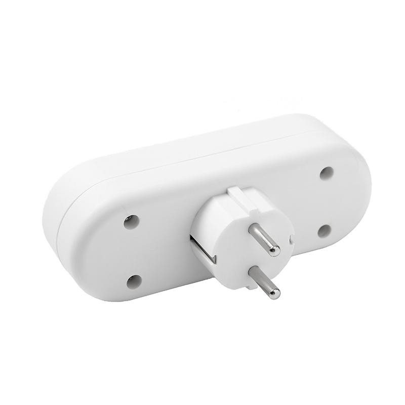 Разветвитель 3-м плоский без заземл. 10А 2200Вт 250В бел. DОМТОК 2655