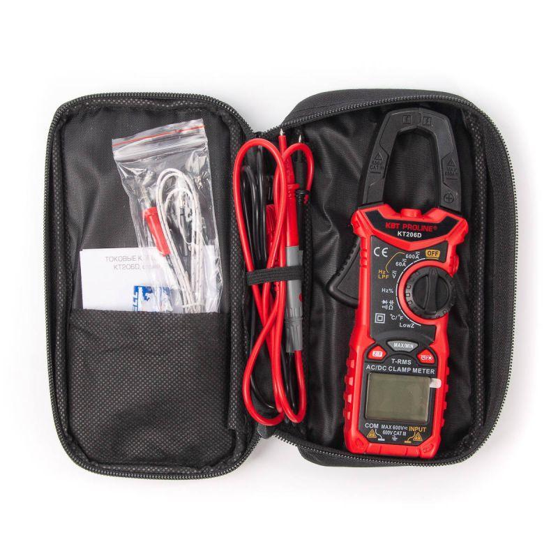 Клещи токовые цифровые KT 206D "PROLINE" КВТ 80753
