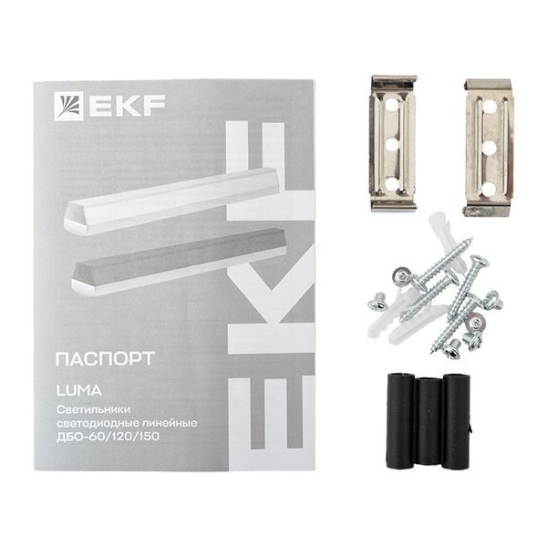 Светильник светодиодный ДБО-60 24Вт 6500К IP20 590х65х70 линейный черн. LUMA EKF LBL-60-24-B-6500