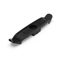 Держатель плоского кабеля двусторонний для прямого монтажа на 4 места (уп.20шт) черн. Промрукав PR13.0439